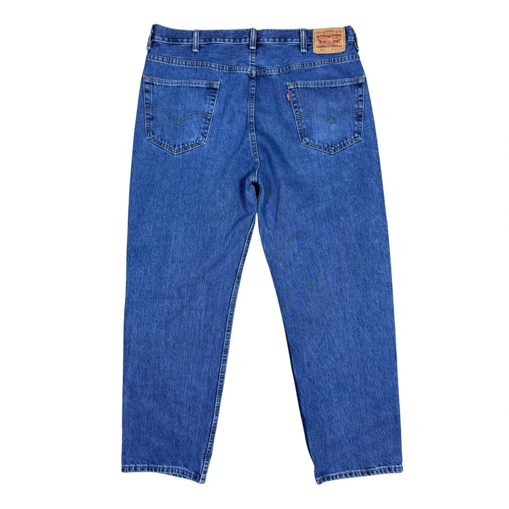 Levis 550 Relaxed Fit Jeans Mens 40x32 Blue Medium Wash‎ Straight Denim Red Tab